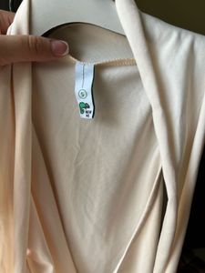 Sleek Cream Halter Neck Top