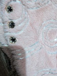 Cute Pink Faux Fur Baby top