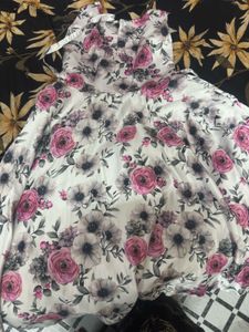 Elegant Floral Print Dress for Girls