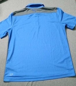 Men's Blue &amp; Gray Polo Shirt
