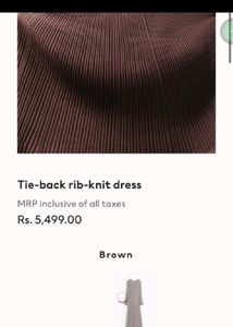 H&amp;M Ribbed Tie Back Maxi dress 👗🤍