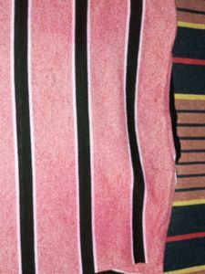 Striped V-Neck Long Sleeve Top