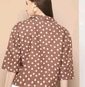 Oversized Blown Polka Shirt