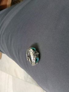 Blue Eye Owl Ring