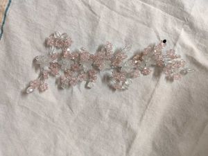 Elegant Pink Tiara Hair Clip 🩷 🤍