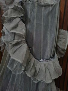 Stunning Grey Ruffle Lehenga Choli