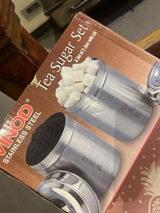 Vinod Tea & Sugar Jar Set with Lids