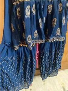 PEPLUM STYLE BRAND NEW SHARARA SET SIZE L