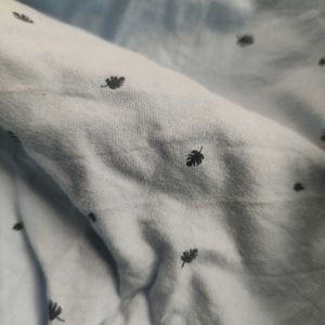 Comfortable light blue cotton nighty