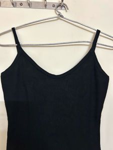 Classic Black Spaghetti Strap Dress