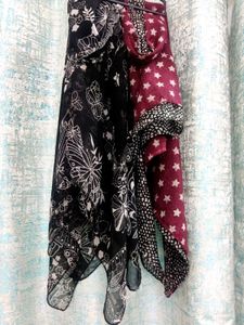 Patterned Scarves - Set of 2