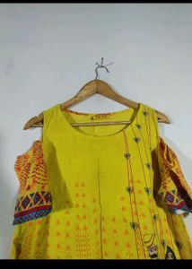 Rajasthani Prints Shoulder Cut Top