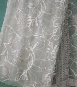 Embroidered Dupatta with Tassels