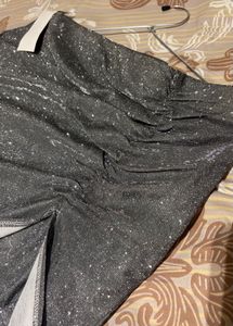 Sparkling Grey Maxi skirt