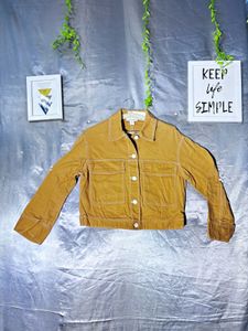 Classic Mustard Yellow Cropped Jacket