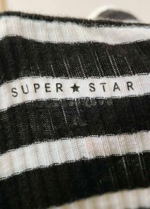 Striped Button-Up Short Sleeve Top