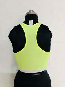 Neon Yellow Sports Bra