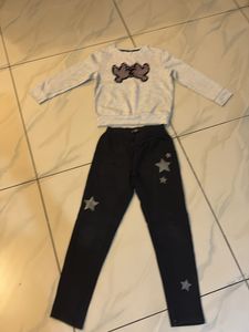 Girls Cute Sweatshirt and leggings Set
