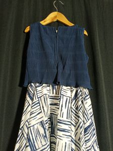 Peppermint  Blue &amp; White Print Dress...