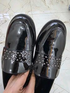 brand new Luna Blu Black Studded Loafers
