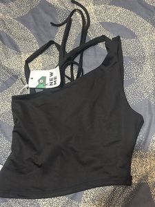 Stylish Black Halter Neck Top