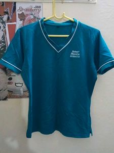 Teal V-Neck T-Shirt