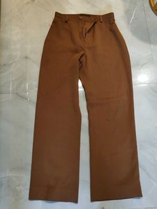 Brown Wide Leg Trousers