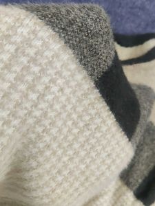 Cozy Plaid Knit Sweater