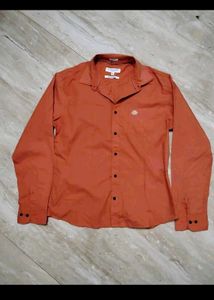 Men's Orange Full Sleeve Shirt  👔