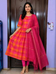 🌺🟠Kurta With Dupatta