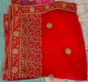 Rani pink Embroidered Lehenga Choli