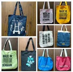 5 Tote Bags_any Random Clr