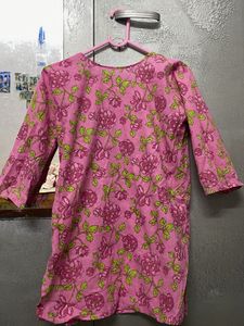 Pretty Pink Floral Kurta