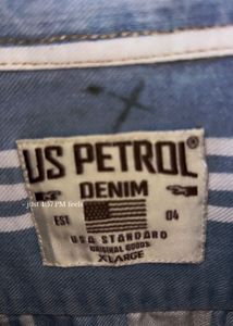 Stylish Striped Denim Shirt