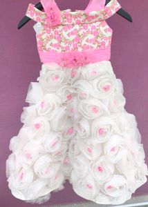 Floral & Rose Petal Party Dress