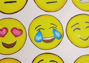 Hand Made On Art Paper EMOJI 😀
