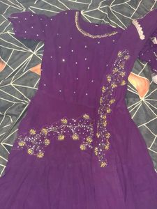 Elegant Purple Kurta Set