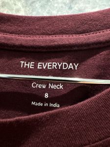 Classic Maroon Crew Neck T-Shirt