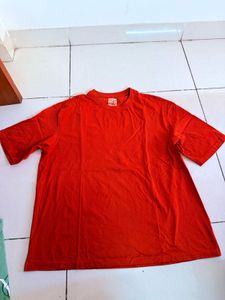 Classic Red Crew Neck T-Shirt