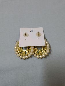 Kundan And Pearls Earings