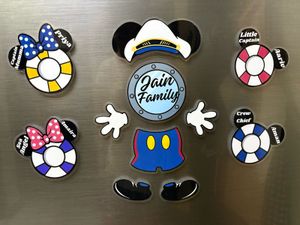 Personalized Mickey Mouse Family Magnets