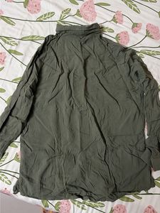 Stylish Olive Green Collared Shirt