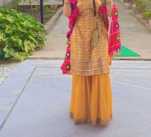 wedding wear Beautiful  Kurta Set with yellow Du
