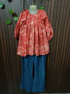 Ethnic Indian Kurta Set with Palazzo