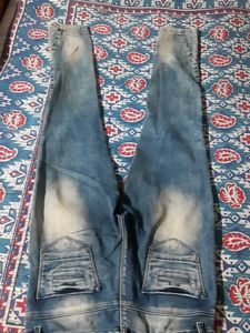 Blue Wash Denim Jeans