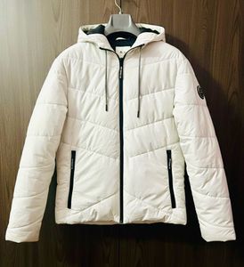 Stylish White Puffer Jacket