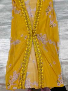 Yellow Sleeveless Shrug