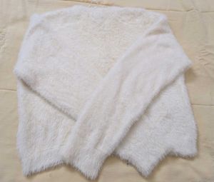 Cozy White Fuzzy Sweater