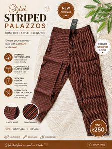 Stylish Striped Palazzos
