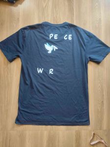 Blue T-Shirt with Smiley &amp; Peace Sign